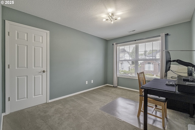 15178 NW Channa Dr, Portland, OR 97229 - carpeted office space with baseboards and a textured ceiling