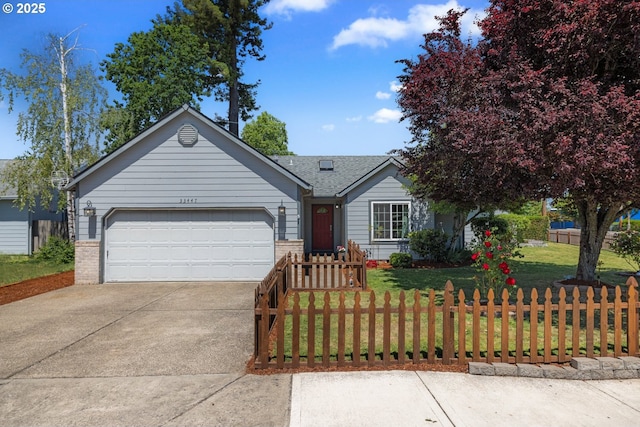 33447 SW Sequoia St, Scappoose, OR 97056 - single story home with a garage and driveway