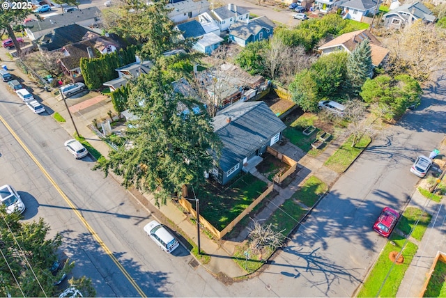 aerial view featuring a residential view