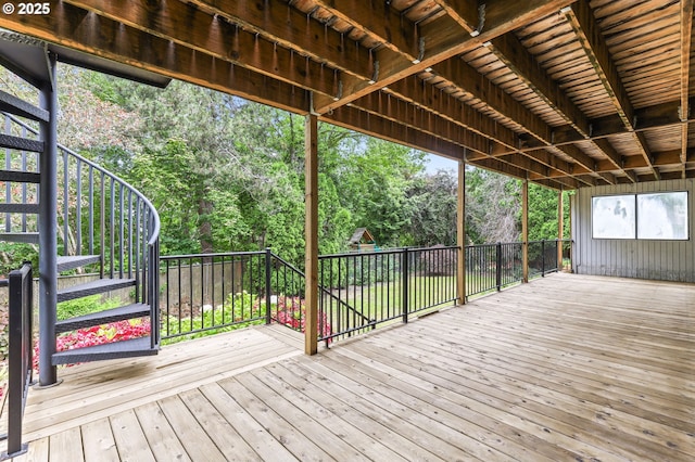 767 SW 8th St, Gresham, OR 97080 - wooden deck featuring stairs and a playground