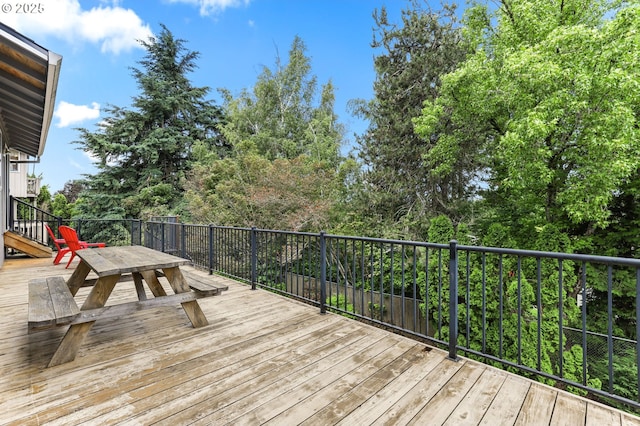 767 SW 8th St, Gresham, OR 97080 - wooden terrace featuring outdoor dining space