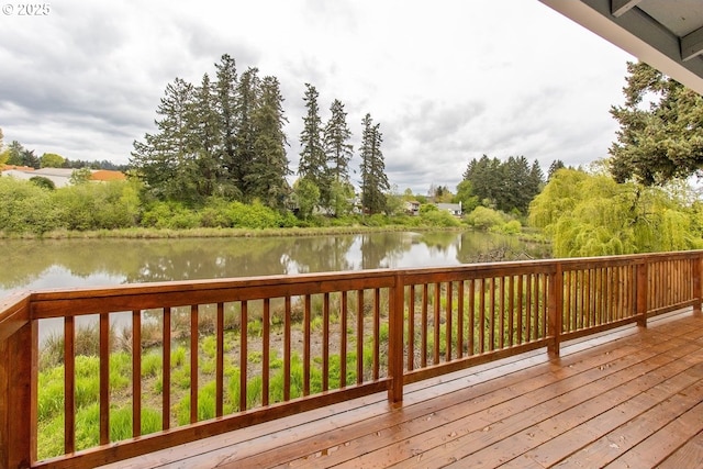 12190 SW Merestone Ct, Tigard, OR 97223 - wooden deck with a water view