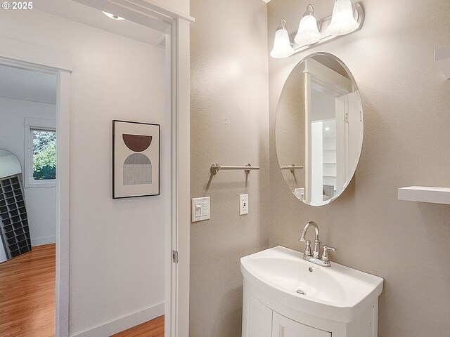 1720 Kilkenny Dr, Lake Oswego, OR 97034 - bathroom featuring wood finished floors and vanity