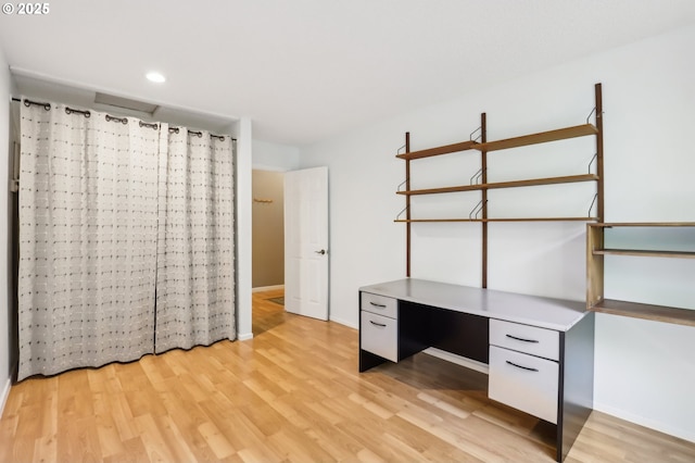 4621 SW Caldew St Unit D, Portland, OR 97219 - unfurnished office with light wood finished floors and recessed lighting