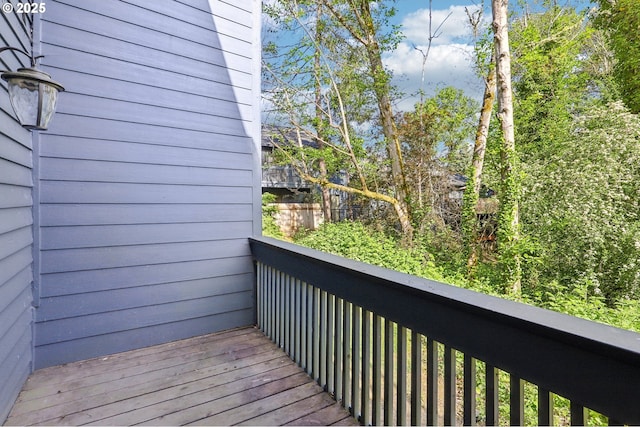 4621 SW Caldew St Unit D, Portland, OR 97219 - view of wooden deck