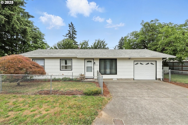 12130 SE Reedway St, Portland, OR 97266 - ranch-style home with a garage and concrete driveway