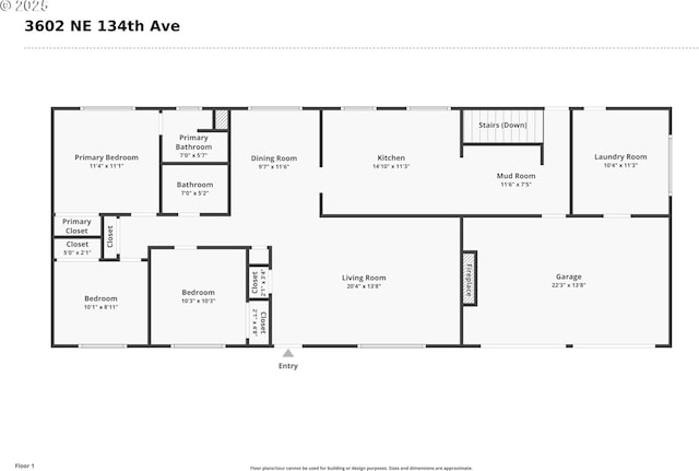 3602 NE 134th Ave, Portland, OR 97230 - view of floor plan / room layout