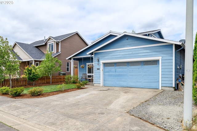 976 E 15th St, Lafayette, OR 97127 - view of front of property featuring concrete driveway and a garage