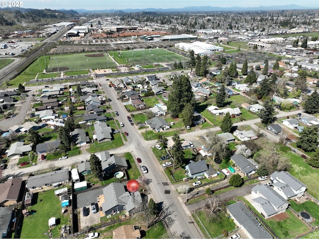 bird's eye view featuring a residential view