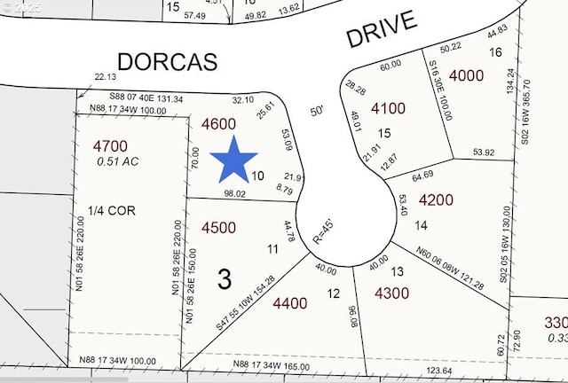 288 N Dorcas Dr, Keizer, OR 97303 - map of parcels