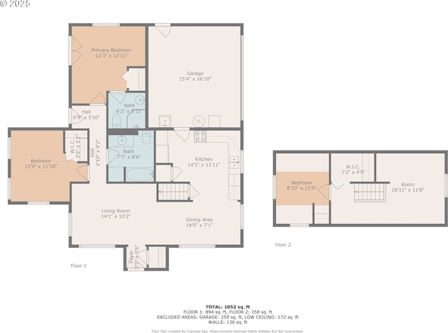 16510 SE Gordon St, Milwaukie, OR 97267 - view of home floor plan