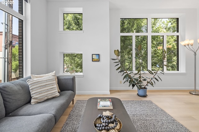 618 NW 12th Ave, Portland, OR 97209 - living room with plenty of natural light and wood finished floors