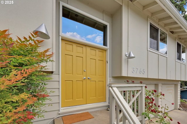 3765 Potter St, Eugene, OR 97405 - view of exterior entry featuring board and batten siding