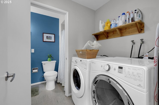 3765 Potter St, Eugene, OR 97405 - washroom with independent washer and dryer and baseboards