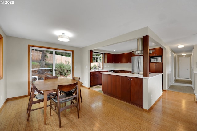3765 Potter St, Eugene, OR 97405 - dining area featuring light wood-style flooring and baseboards
