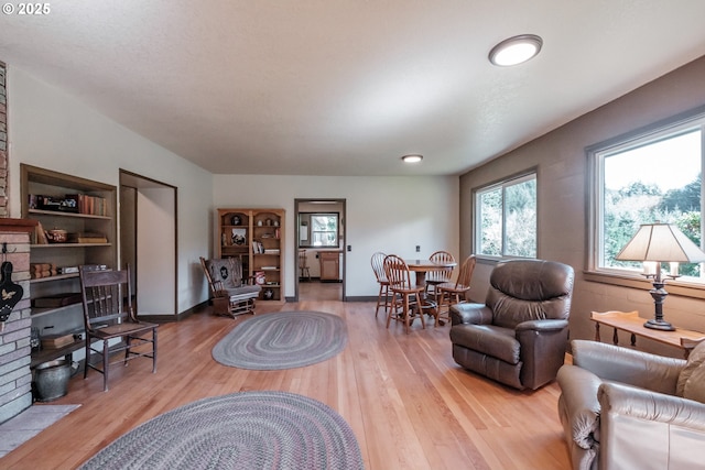 9602 Harlan Rd, Eddyville, OR 97343 - living room with wood finished floors