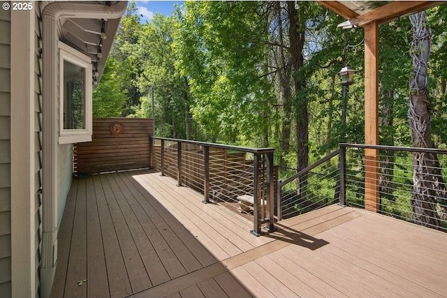 view of wooden terrace