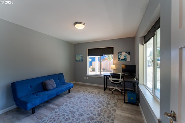 510 SE 130th Dr, Newport, OR 97366 - office area with healthy amount of natural light and wood finished floors