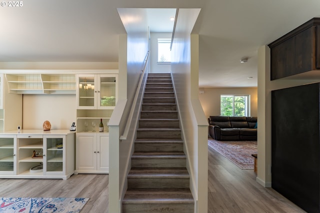 510 SE 130th Dr, Newport, OR 97366 - stairway with wood finished floors