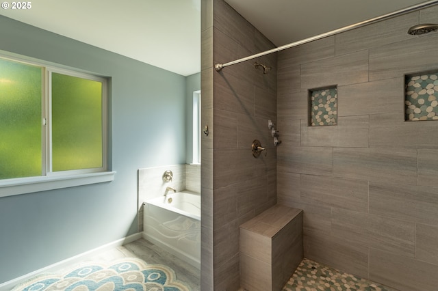 510 SE 130th Dr, Newport, OR 97366 - bathroom with a bath and a tile shower