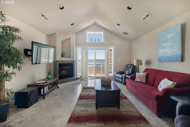 168 N Pacific St, Rockaway Beach, OR 97136 - dining area featuring vaulted ceiling