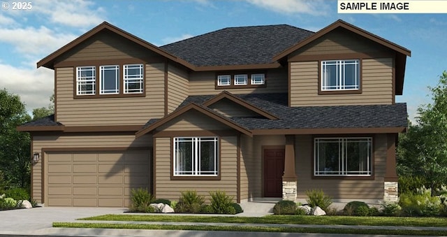 16820 SW Leaf Ln, Tigard, OR 97224 - craftsman-style house featuring a garage, a shingled roof, and concrete driveway