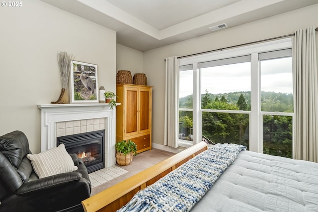 10448 SE 147th Ave, Happy Valley, OR 97086 - bedroom with a fireplace