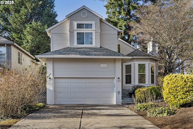 front facade featuring a garage