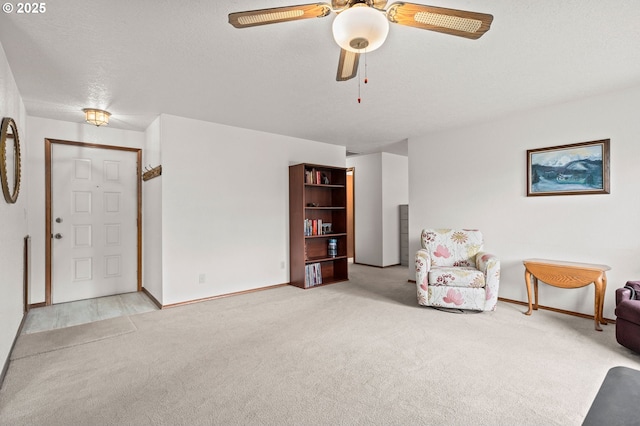4775 Sienna Dr NE, Salem, OR 97301 - living area with carpet floors and ceiling fan