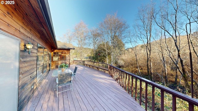 view of wooden terrace