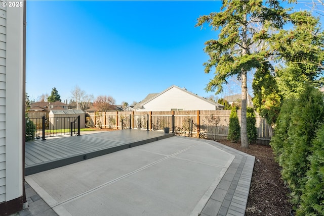 view of patio / terrace with a fenced backyard