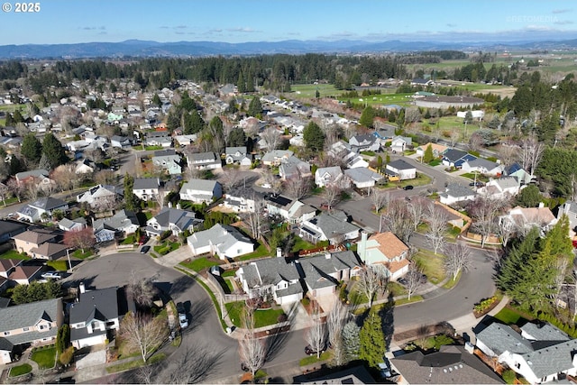 drone / aerial view featuring a residential view