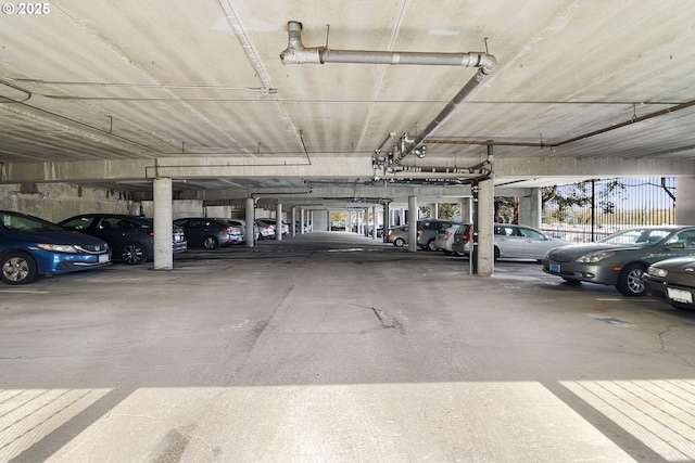 view of parking deck