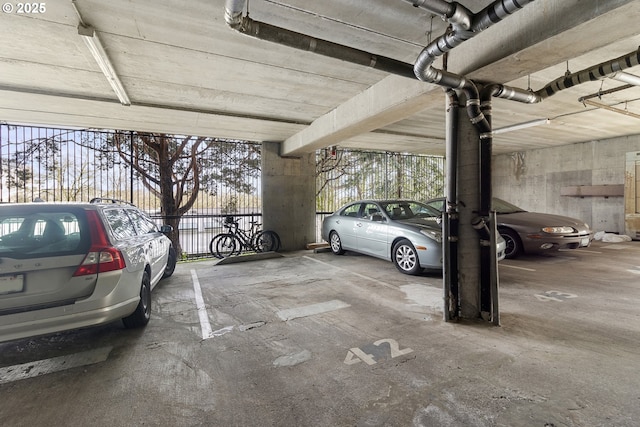 view of parking deck