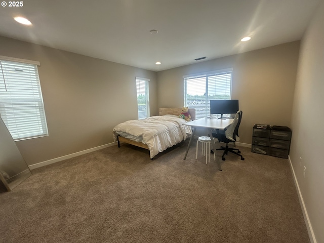 733 NW 178th Way, Ridgefield, WA 98642 - carpeted bedroom featuring baseboards, recessed lighting, and visible vents