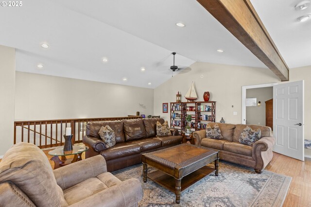 238 SW 27th St, Newport, OR 97365 - living area with light wood finished floors, recessed lighting, and ceiling fan