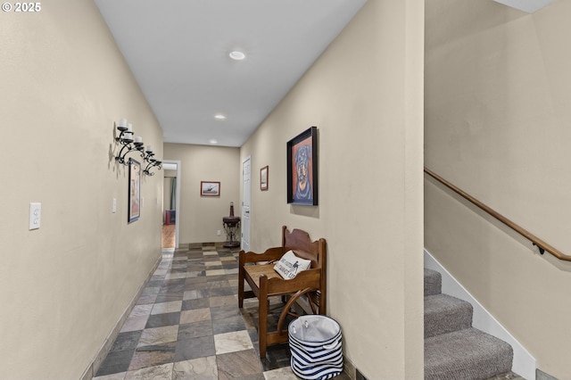238 SW 27th St, Newport, OR 97365 - corridor with recessed lighting and stairway