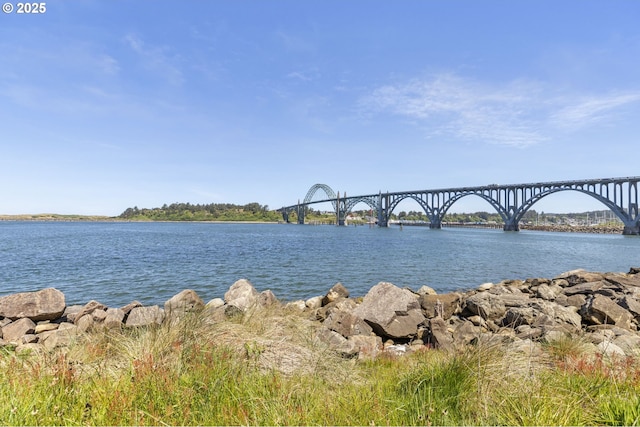 238 SW 27th St, Newport, OR 97365 - water view with a notable bridge