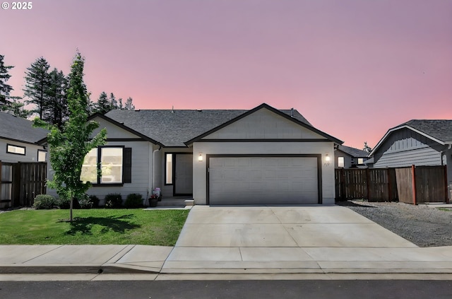 717 S 53rd Pl, Springfield, OR 97478 - single story home with driveway, an attached garage, and a shingled roof