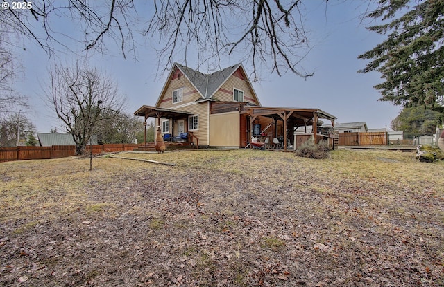 view of rear view of house