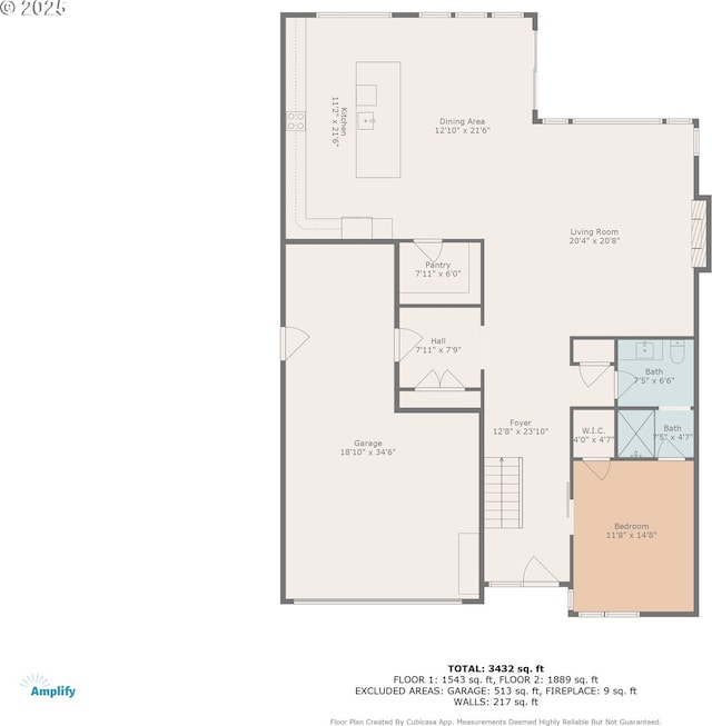 634 NE Province Ct, Camas, WA 98607 - home floor plan