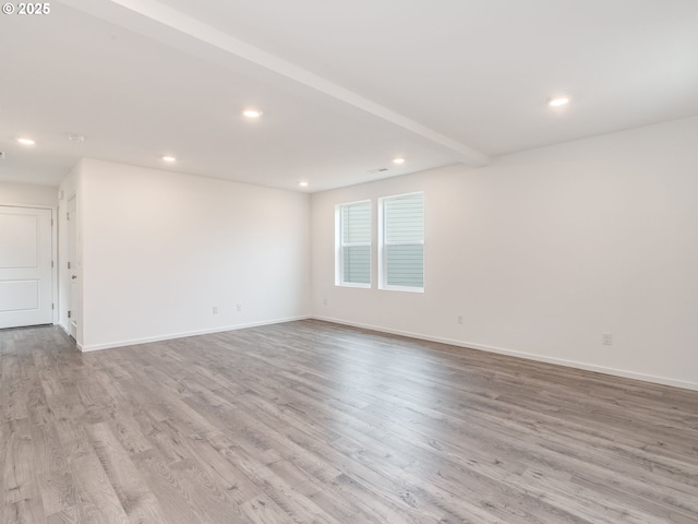 5905 NE 121st Way, Vancouver, WA 98686 - empty room with baseboards, recessed lighting, and wood finished floors