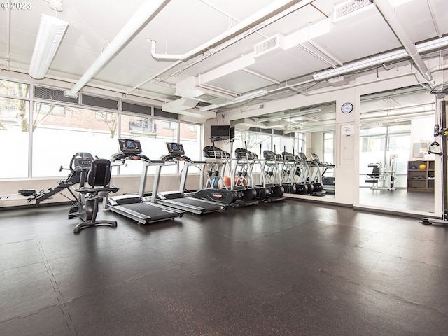 1125 NW 9th Ave Unit 512, Portland, OR 97209 - exercise room featuring healthy amount of natural light