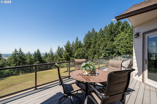 9684 Ankeny Crest Ln S, Salem, OR 97306 - deck featuring a lawn and outdoor dining area