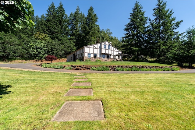 9684 Ankeny Crest Ln S, Salem, OR 97306 - english style home featuring a front lawn
