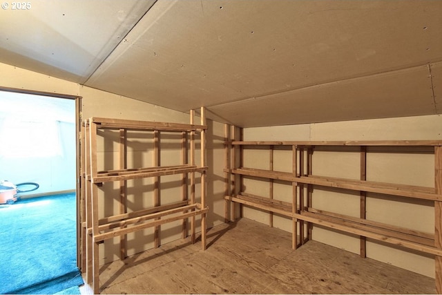 view of storage area
