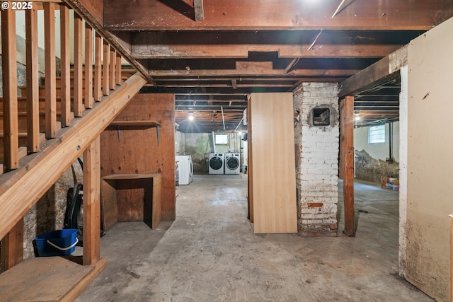 11151117 N Beech St, Portland, OR 97227 - basement featuring separate washer and dryer