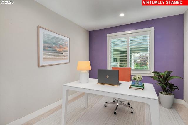 13864 SE Nightingale Ave, Happy Valley, OR 97015 - office featuring baseboards and recessed lighting