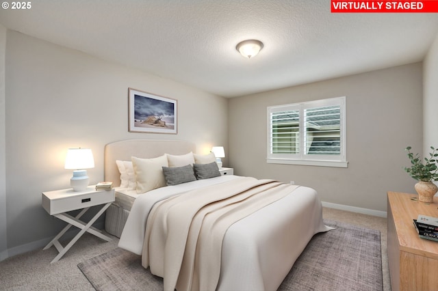 13864 SE Nightingale Ave, Happy Valley, OR 97015 - bedroom with light carpet and a textured ceiling
