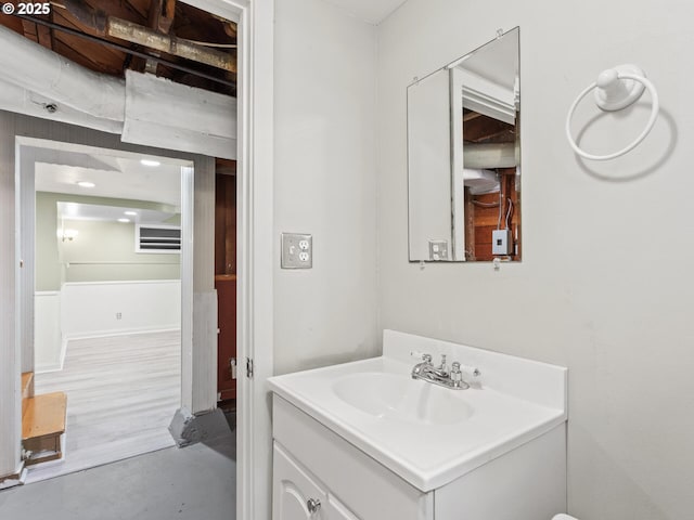 4561 NE 35th Ave, Portland, OR 97211 - bathroom featuring vanity and concrete floors